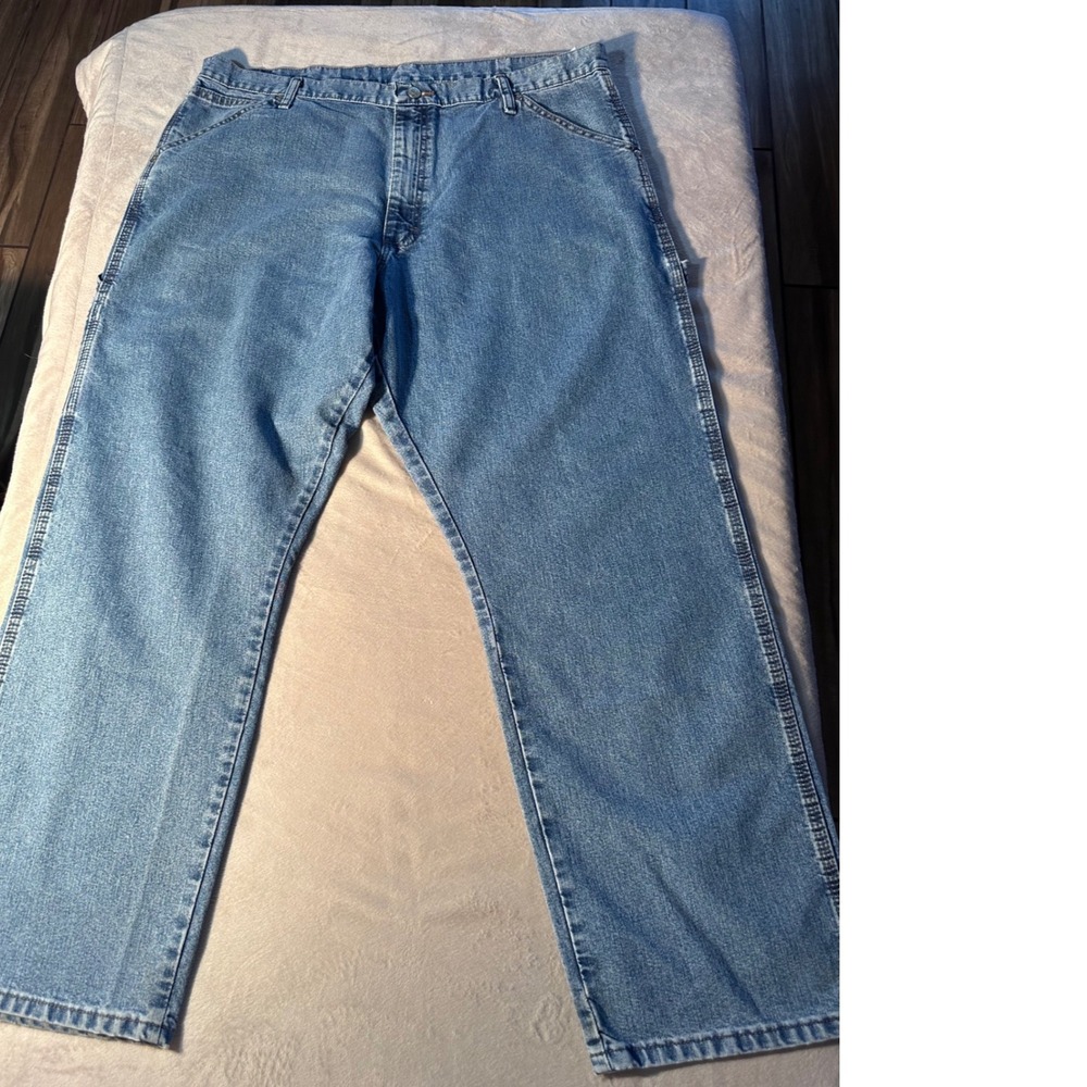 Wrangler Authentics Mens Carpenter Jeans 38x30 Blue Denim Utility  Baggie